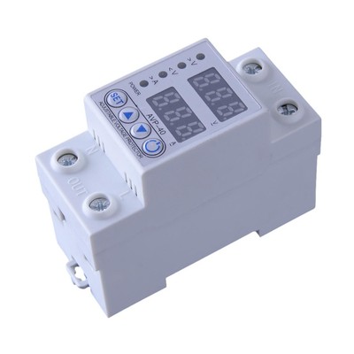 Adjustable Over Under Voltage Protect Current Device Dual Display Din Rail Acc