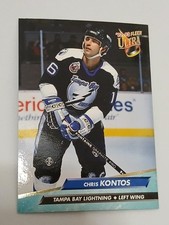 Chris Kontos Tampa Bay Lightning 1992 -93 Fleer Ultra Card #412