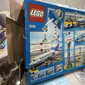 LEGO 3181 Passenger Plane - INCOMPLETE - Bags 1 & 3 Only + Box & Manual