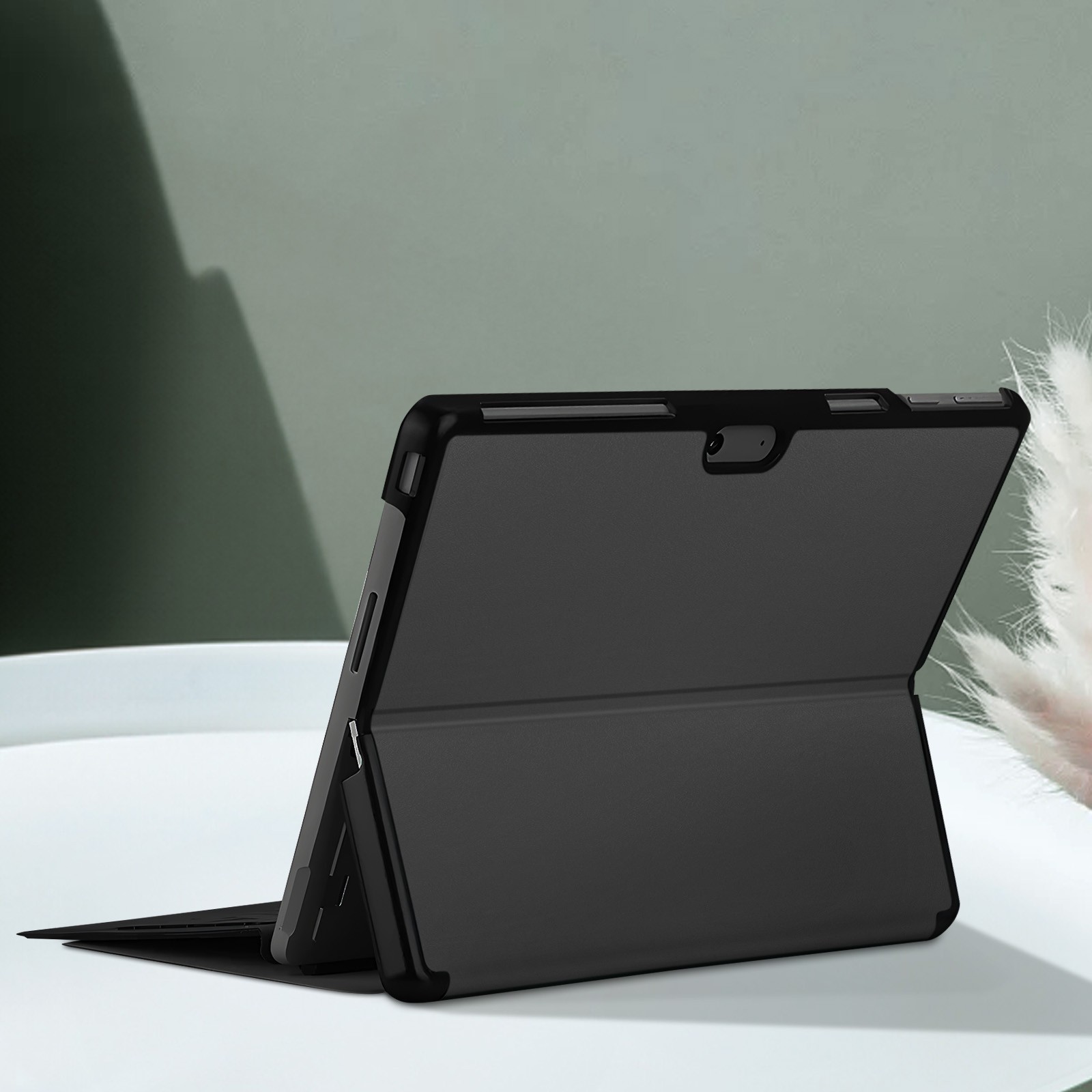 Coque Microsoft Surface Pro 9 et Pro 11 avec Stand Intégré Slim Noir - 4