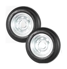 eCustomrim 2-Pack Trailer Tire Rim 4.80-12 12 in. Load Range C 5 Lug Galvaniz...