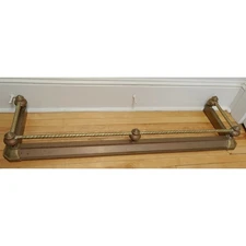 Bronze Fireplace Fender Surround Mantle Ornate Details Abt 54"x15"