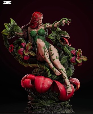 Poison Ivy Painted 1/4 3D Printed 12K Figure Statue Resin Model Kit
