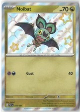 Noibat 194/091 Shiny Rare Paldean Fates Pokemon Holo Near Mint on eBay