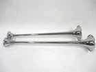 GRV-1056 FOR GROVER DELUXE ORGAN TONE DOUBLE TRUMPET CHROME AIR HORN 37.5" x 7"
