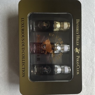 Beverly Hills Polo Club Luxurious Oud Collection Oud Spray Gift Set 3x0.33oz