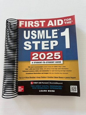 First Aid 2025 Step 1 Prep spiral bound brand new