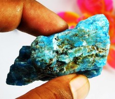 217.90 Carat Natural Blue Apatite Raw Mined from medagaskar Earth Loose Gemstone