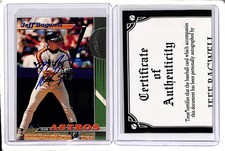 1993 Topps Stadium Club Teams Jeff Bagwell Signed Auto #8 Astros Certified COA