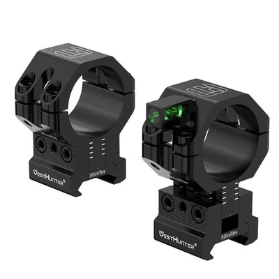 WESTHUNTER 2pcs Jagd Zielfernrohr Montage Justieren MOA /Height Picatinny 1"/30MM Tube