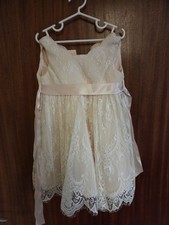 Brand New Monsoon Cream Toddler Dress 18-24 Months with Tags