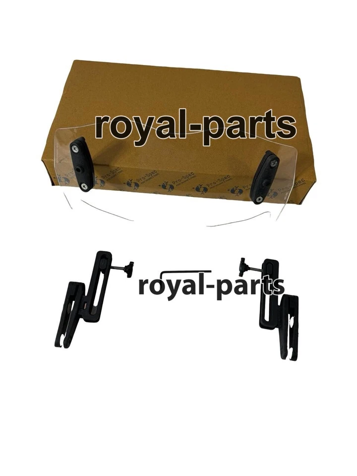 WINDSHIELD EXTENDER CLEAR FIT FOR TRIUMPH TIGER 800 & BMW 310 GS - Image 4 of 4