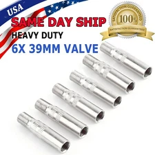 6PCS Chrome Tyre Wheel Valve Extension Extender Caps Stem For Car Truck Van