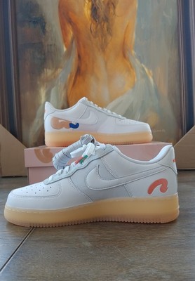 Nike air Force 1 Size 10 White DB3598 100 MAYUMI YAMASE Earth Day