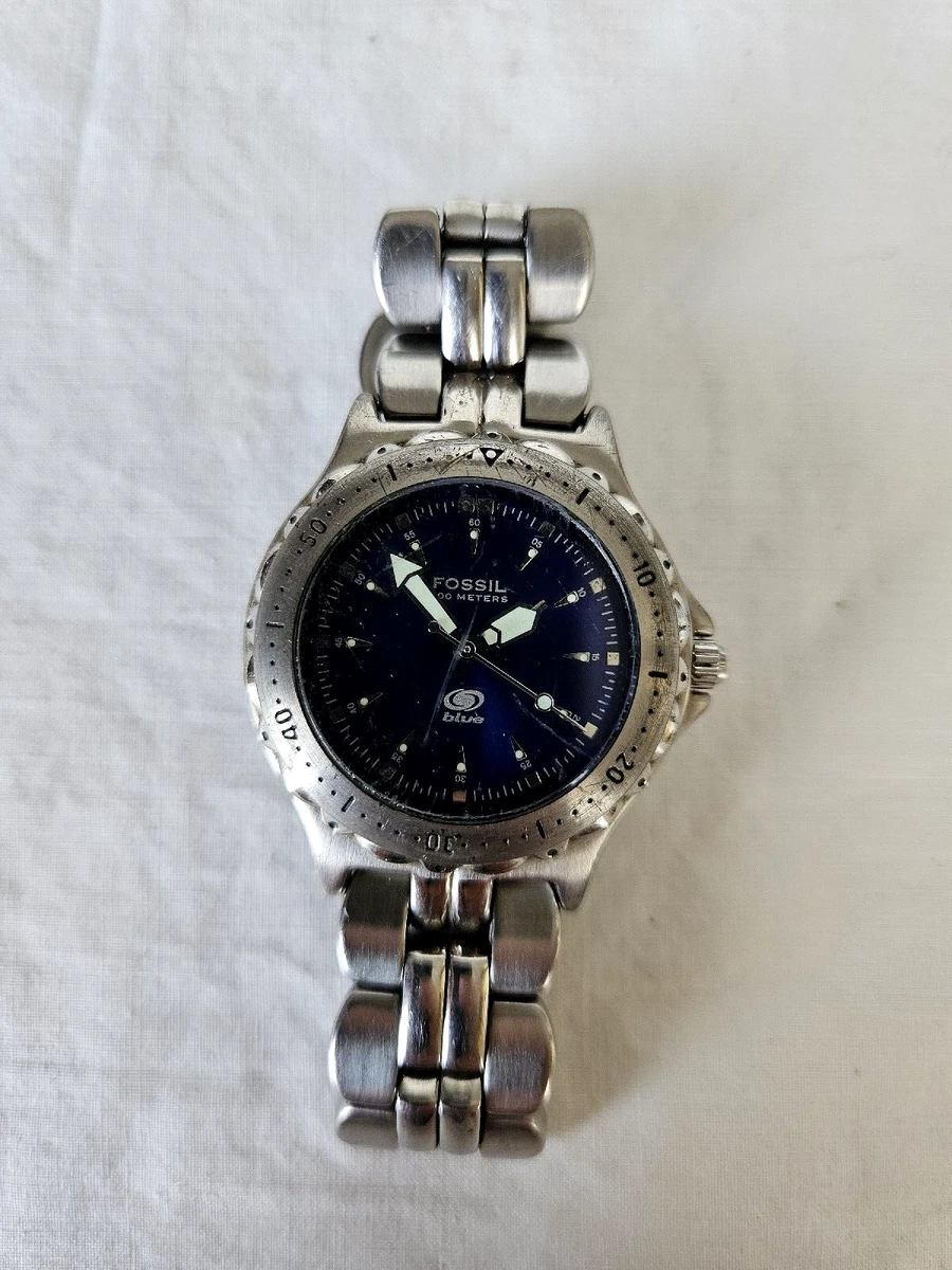 Fossil blue 50 store meters watch price