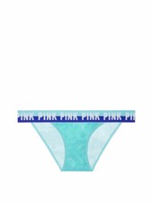 Victoria's Secret PINK Logo Bikini Panty Mint Tie Dye
