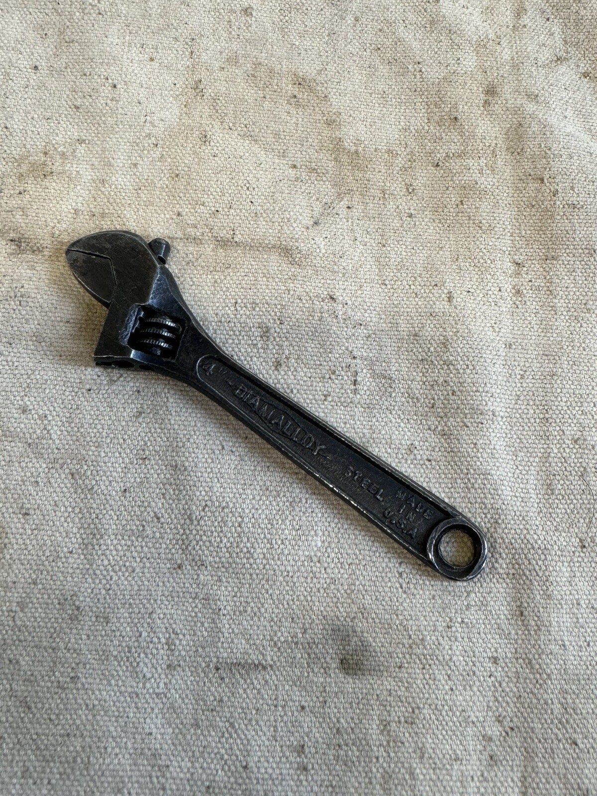 Vintage Diamalloy 4" Adjustable Wrench Diamond Caulk Horseshoe USA eBay