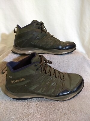 Columbia Mens Meadows Shorty Green Mid Waterproof Hiking Boots