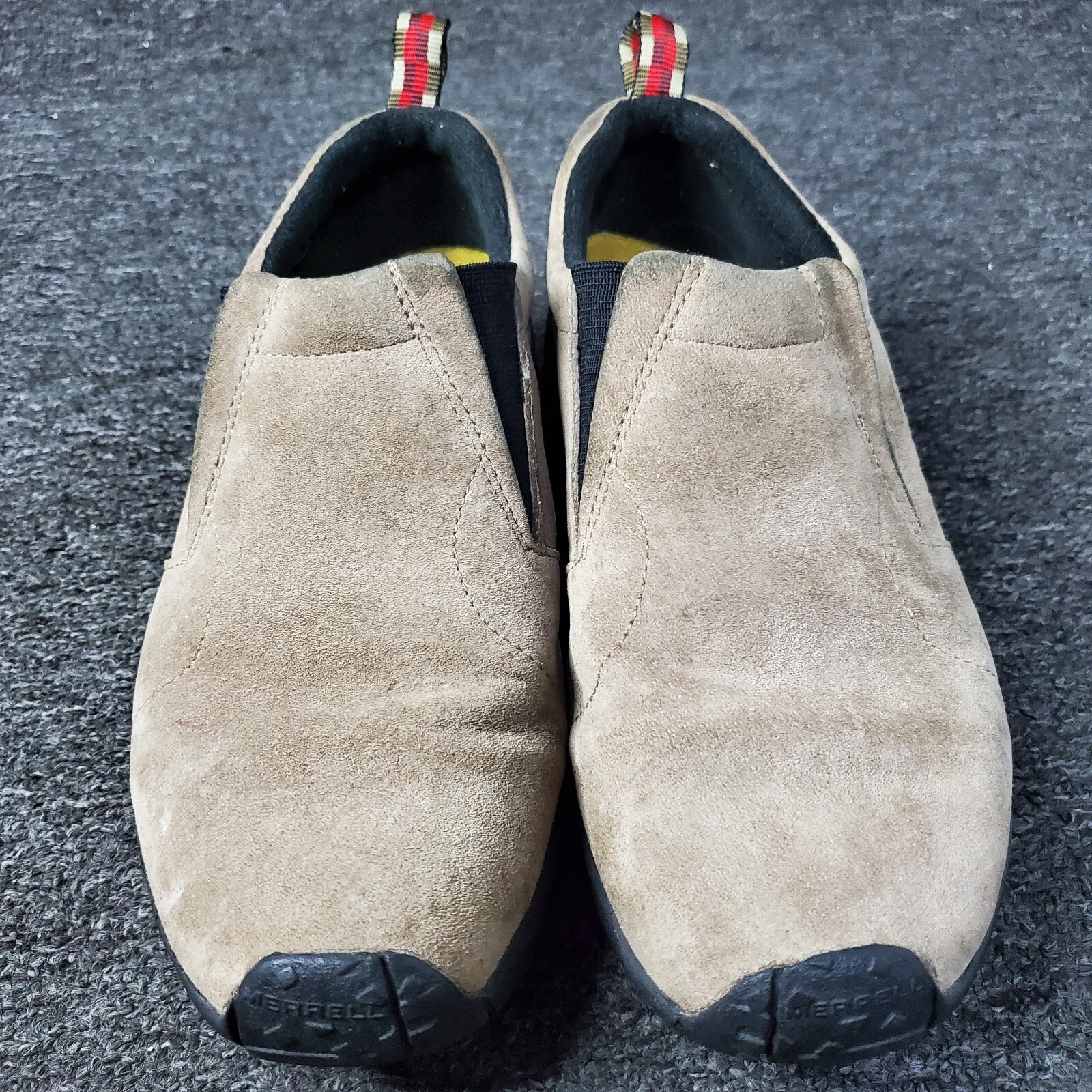 Scarpe Merrell donna taglia 8 marrone giungla moc classiche tortora scamosciate comode