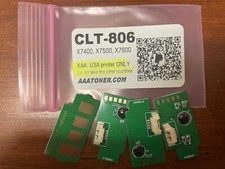 4 Toner Chip for Samsung MultiXpress X7400, X7500, X7600, KCMY 806S Refill 806 