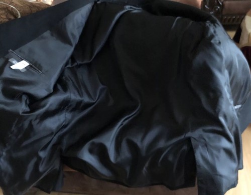 Kenneth Cole Reaction Mens Black Suit 50R 44x27 - Picture 8 of 13