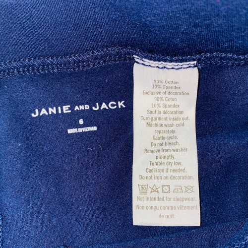 Janie and Jack "JJ Sport" Girls Navy Pants Size 6 - Picture 4 of 5