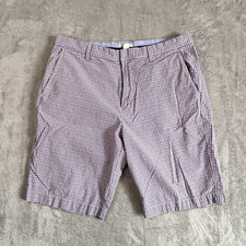 J.CREW Flat Front Casual Chino Shorts Men's Size 34 Colorful Plaid Preppy