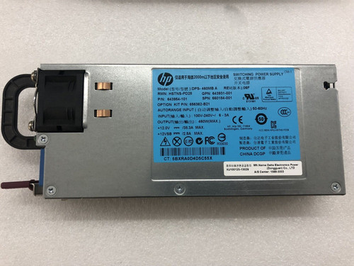 656362-B21 HP 660184-001 643954-101 460W Common Slot Platinum Power Supply Kit - Picture 3 of 5