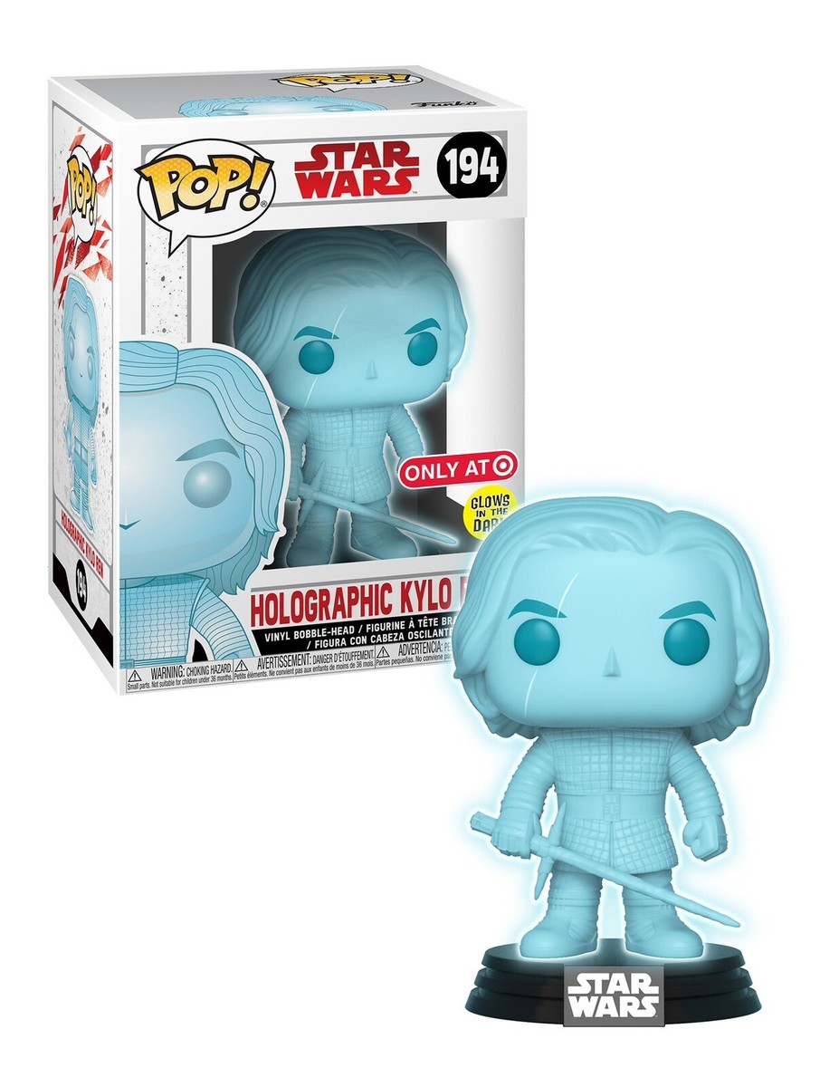 Funko Pop Star Wars Holographic Kylo Ren 194 Only At Target GITD