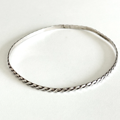 アクセサリー Vintage Silver Twist Bar Bangle 925 アクセサリー Vintage Silver Twist Bar Bangle 925 Vintage