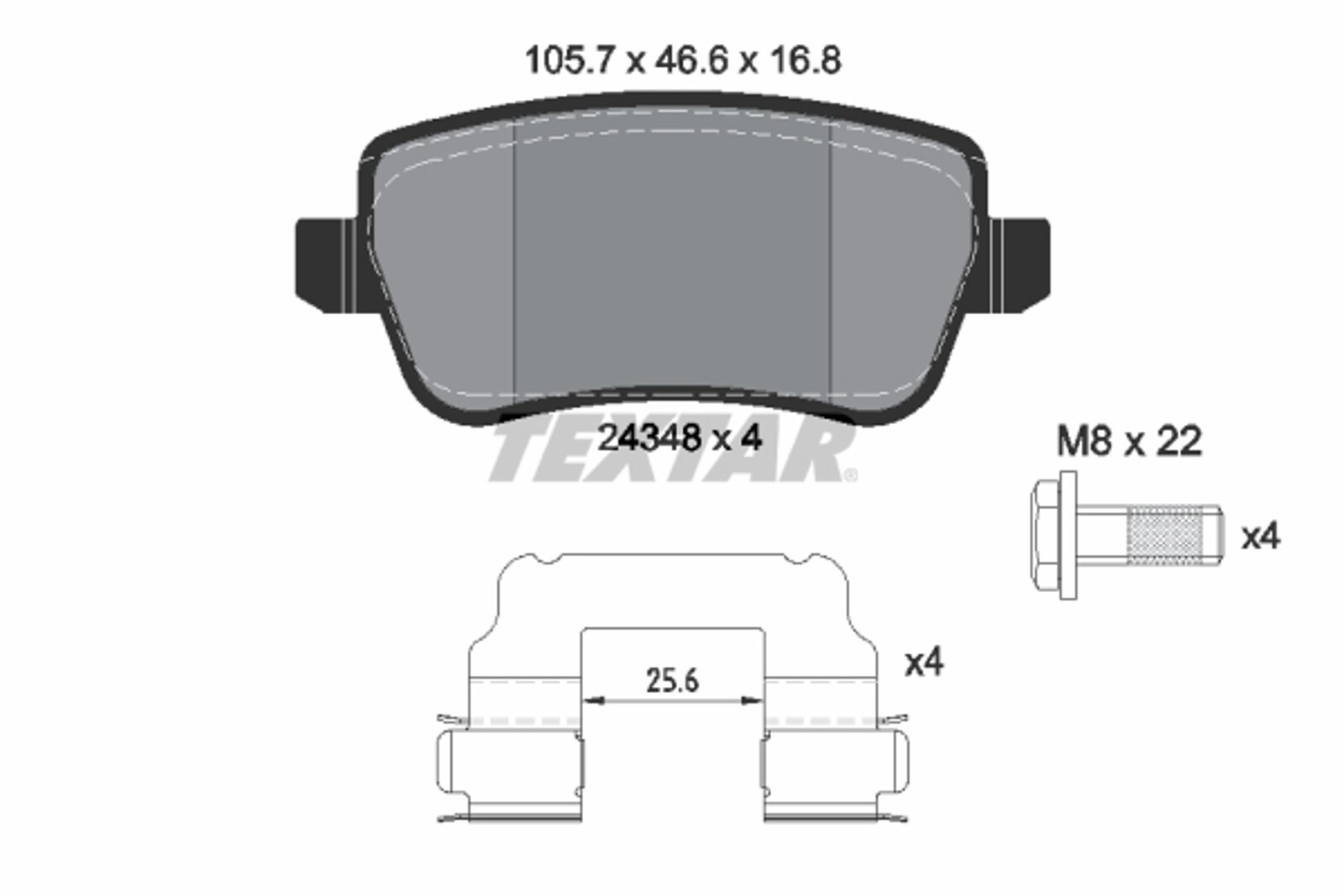 Plaquettes de frein Fiat Croma 1.9 e 2.4 D d'origine en ceramique pour essieu avant