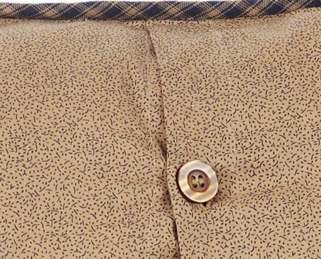 Almohada acolchada a mano simulada estándar bloque de cabina de troncos retazos azul marino rojo Millsboro Foto 4 de 4