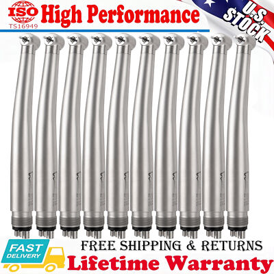 10x New Dental Handpiece Air Turbine Push Button 4 Holes for NSK PANA MAX Style