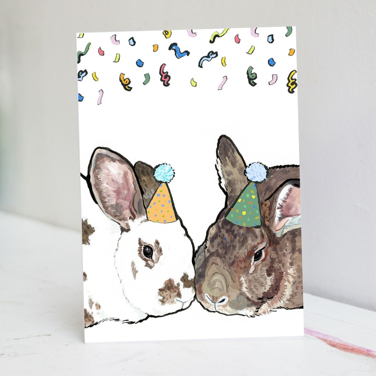 Birthday Rabbit Personalised Peter Rabbit 1st Birthday Card Blue