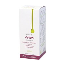 Farmaderbe Olio di Cocco Integratore Alimentare, 100ml