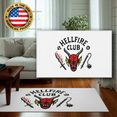 Hellfire Club Rug Stranger Hell Fire Club Area Rug Carpet Hellfire Club Deco