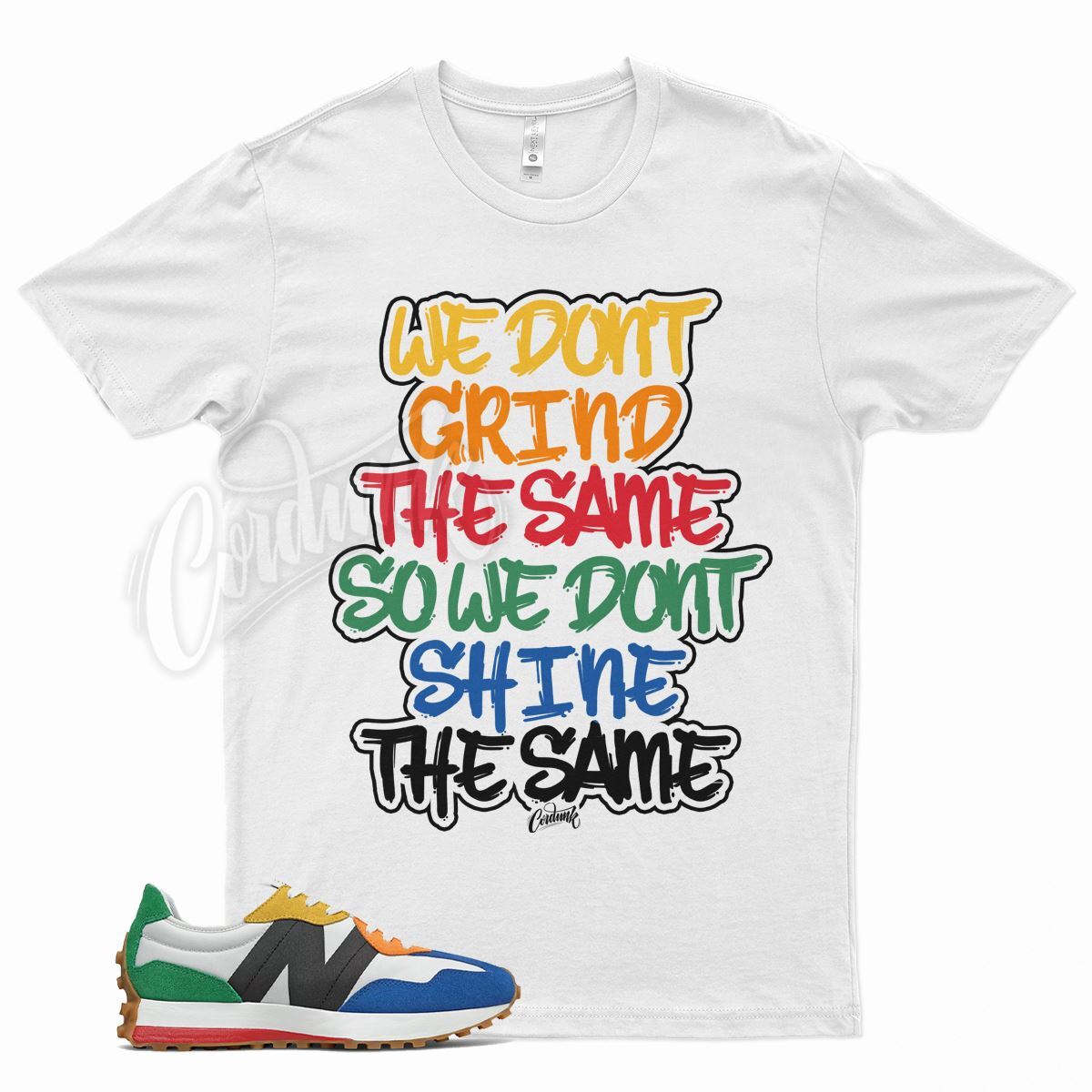 White GRIND T Shirt for Balance 327 