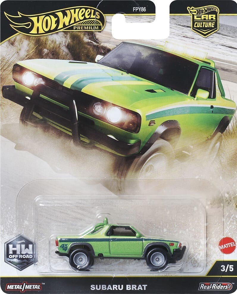 Hot Wheels Premium Subaru Brat Green HW Off Road 2025 (In-Stock