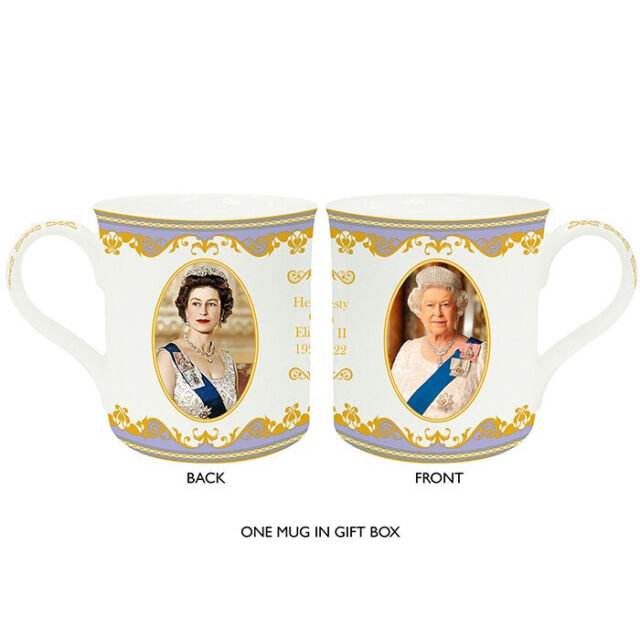 MULP100 Kaffeetasse Pott Tasse Queen Elisabeth II. England Königin London