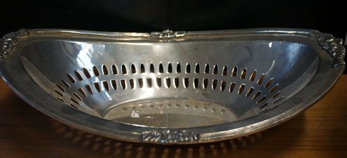 ELEGANTE VASSOIO- SVUOTA TASCHE G. RE SHEFFIELD silverplated LAVORATO (2) - Picture 3 of 5