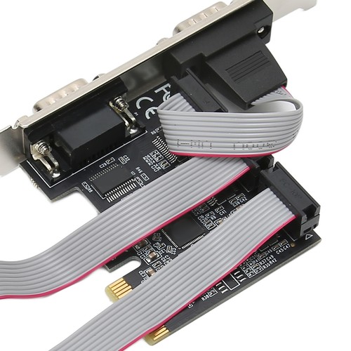 PCIE Expansion Card PCI Express X1 To Interface 4 RS232 Serial Ports Wide Ap New - Picture 3 of 22