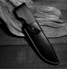 dagger holster knife blade sheath cover scabbard case bag leather black Z1008