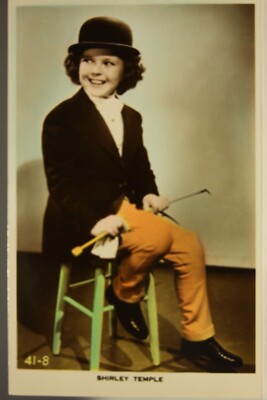 Shirley Temple Real Photo Postcard Printed in England by Art Photo Near Mint #21
