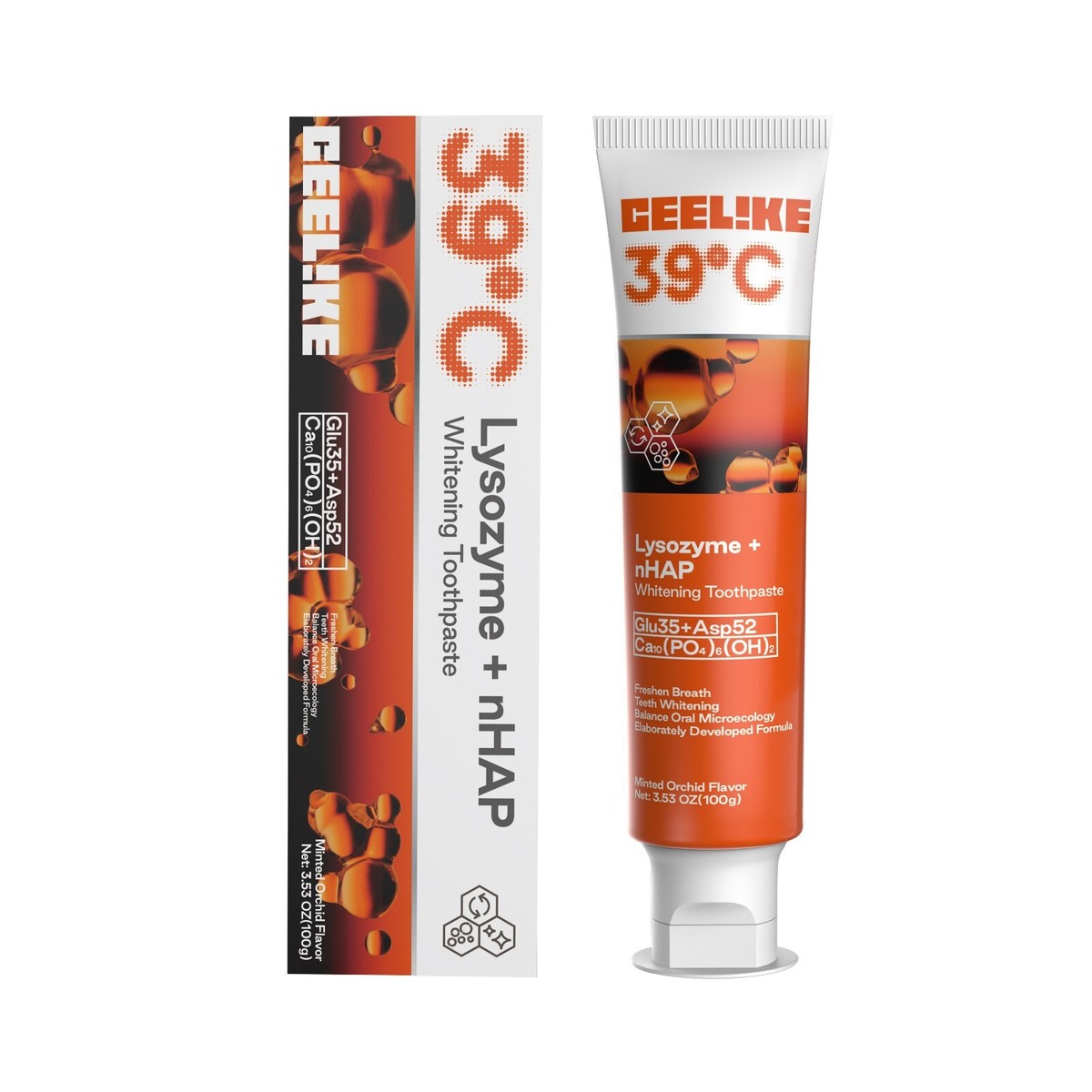 CEELIKE 39°C Lysozyme Toothpaste - Warm Sensation, Gentle