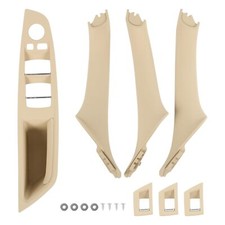 Beige Window Switch Armrest Panel, Inner Door Pull Handle Trim Cover Kits