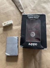 Zippo Lighter Pat.2032695  Chrome Bradford USA (V Dated 1989) With Accessories