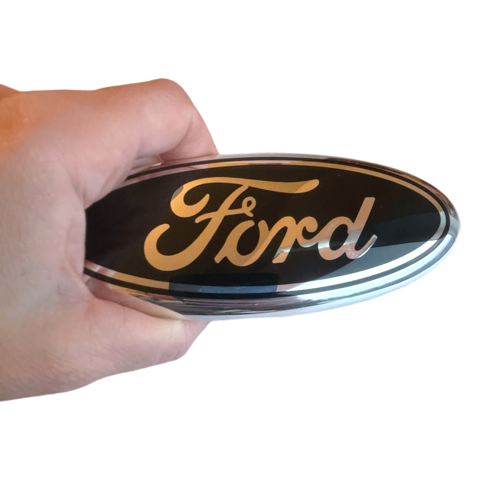 Rear Emblem Trunk BLACK w Edge Logo Liftgate Badge for Ford Focus C-Max Transit