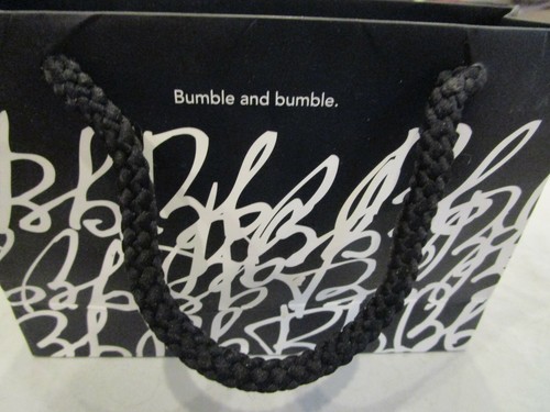 Bumble and bumble Shopping Bag Gift Bag Black and White Resuable Used One Time