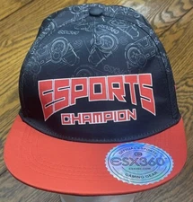 ESPORTS Champion Hat Cap Snapback Youth ESX360 Pro Series Gaming Flat Brim