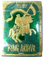 King Arthur Playing Cards Deck (Emerald Saga) Riffle Shuffle *250 Made* Gilded